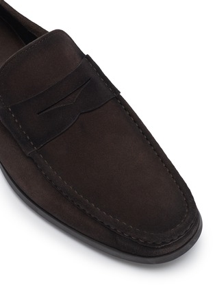细节 - 点击放大 - MAGNANNI - Suede Penny Loafers