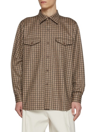 首图 - 点击放大 - J∞QUALITY  - Flap Pocket Check Shirt