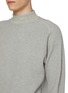  - J∞QUALITY  - Mock Neck Cotton Waffle Knit Sweatshirt