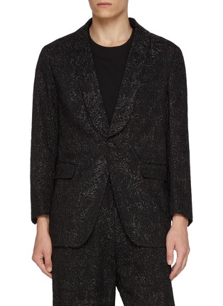 首图 - 点击放大 - J∞QUALITY  - Shawl Lapel Single Breasted Jacquard Blazer