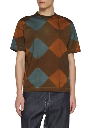 首图 - 点击放大 - J∞QUALITY  - Square Dyed Cotton T-Shirt