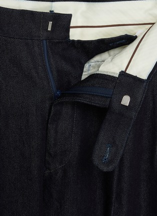  - J∞QUALITY  - Pleated Tapered Wool Cotton Pants