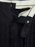  - J∞QUALITY  - Pleated Tapered Wool Cotton Pants