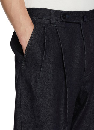  - J∞QUALITY  - Pleated Tapered Wool Cotton Pants