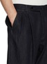  - J∞QUALITY  - Pleated Tapered Wool Cotton Pants