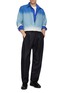 模特儿示范图 - 点击放大 - J∞QUALITY  - Pleated Tapered Wool Cotton Pants