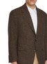  - J∞QUALITY  - Single Breasted Chequered Tweed Wool Blazer