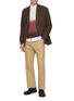 模特儿示范图 - 点击放大 - J∞QUALITY  - Single Breasted Chequered Tweed Wool Blazer