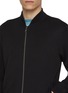  - J∞QUALITY  - MA-1 Zip Up Cashmere Silk Flight Jacket