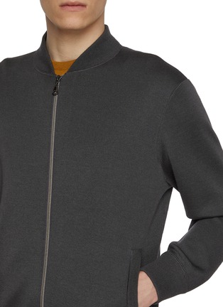  - J∞QUALITY  - MA-1 Zip Up Cashmere Silk Flight Jacket