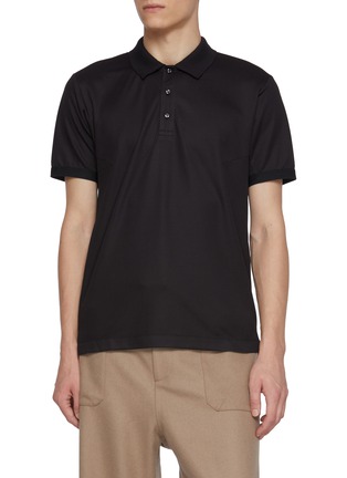 首图 - 点击放大 - J∞QUALITY  - Washi Half Button Polo Shirt