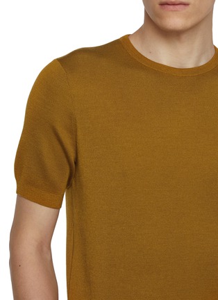  - J∞QUALITY  - Short Sleeve Crewneck Cashmere Silk Knit Top