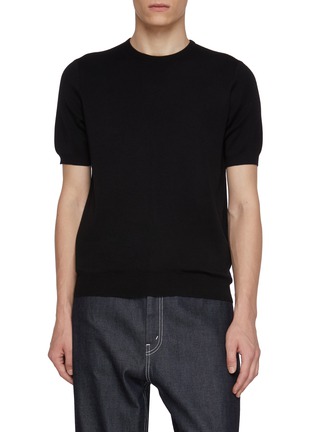 首图 - 点击放大 - J∞QUALITY  - Crewneck Cashmere Silk Knit Sweater