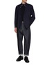 模特儿示范图 - 点击放大 - J∞QUALITY  - Crewneck Cashmere Silk Knit Sweater
