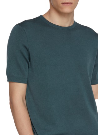  - J∞QUALITY  - Crewneck Cashmere Silk Knit Sweater