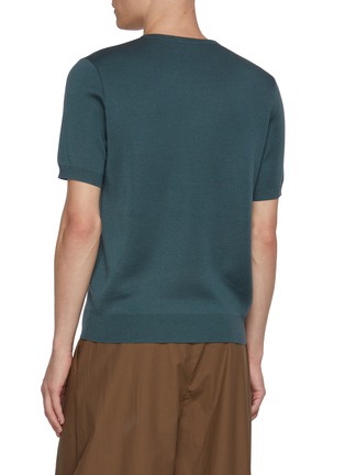 背面 - 点击放大 - J∞QUALITY  - Crewneck Cashmere Silk Knit Sweater