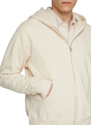 - J∞QUALITY  - Hooded Zip Up Cotton Sweatshirt