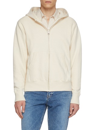 首图 - 点击放大 - J∞QUALITY  - Hooded Zip Up Cotton Sweatshirt