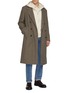 模特儿示范图 - 点击放大 - J∞QUALITY  - Hooded Zip Up Cotton Sweatshirt