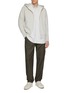 模特儿示范图 - 点击放大 - J∞QUALITY  - Hooded Zip Up Cotton Sweatshirt