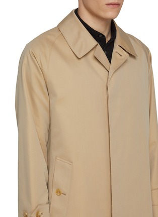  - J∞QUALITY  - Single Breasted Cotton Balmacaan Coat