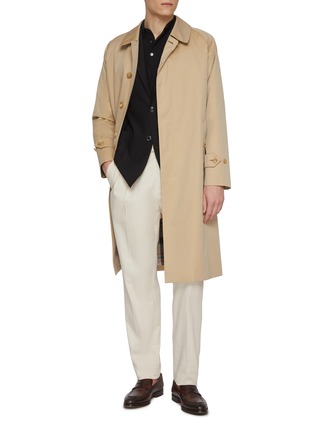 模特儿示范图 - 点击放大 - J∞QUALITY  - Single Breasted Cotton Balmacaan Coat