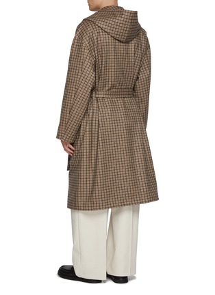 背面 - 点击放大 - J∞QUALITY  - Hooded Check Bathrobe Coat