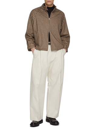 模特儿示范图 - 点击放大 - J∞QUALITY  - Check Blouson Jacket