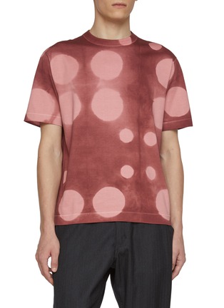 首图 - 点击放大 - J∞QUALITY  - Circle Dyed Cotton T-Shirt