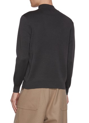 背面 - 点击放大 - J∞QUALITY  - Turtleneck Cashmere Silk Knit Sweater