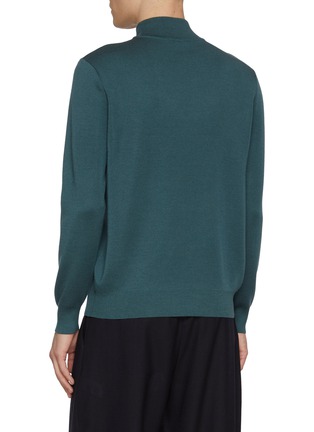 背面 - 点击放大 - J∞QUALITY  - Mock Neck Cashmere Silk Knit Top