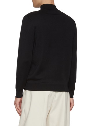 背面 - 点击放大 - J∞QUALITY  - Mock Neck Cashmere Silk Top