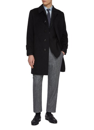 模特儿示范图 - 点击放大 - J∞QUALITY  - Single Breasted Balmacaan Coat