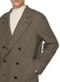  - J∞QUALITY  - Double Breasted Check Wool Coat