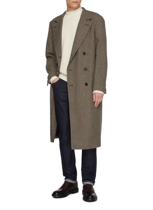模特儿示范图 - 点击放大 - J∞QUALITY  - Double Breasted Check Wool Coat