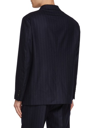 背面 - 点击放大 - J∞QUALITY  - Pinstripe Double Breasted Wool Blazer