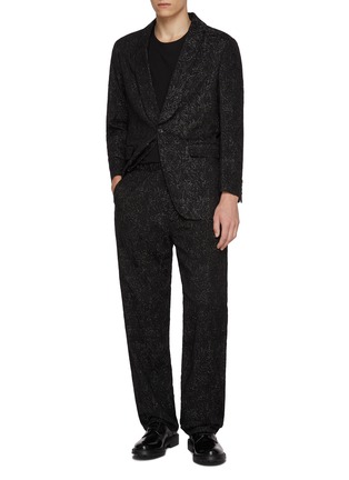 模特儿示范图 - 点击放大 - J∞QUALITY  - Elasticated Jacquard Pants