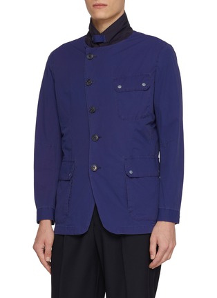 细节 - 点击放大 - J∞QUALITY  - Convertible Collar Flap Pocket Jacket