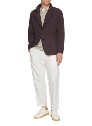 模特儿示范图 - 点击放大 - J∞QUALITY  - Convertible Collar Flap Pocket Jacket