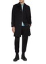 模特儿示范图 - 点击放大 - J∞QUALITY  - Elasticated Centre Press Cashmere Silk Jogger Pants