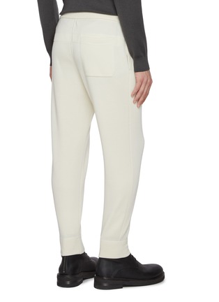 背面 - 点击放大 - J∞QUALITY  - Elasticated Centre Press Cashmere Silk Jogger Pants