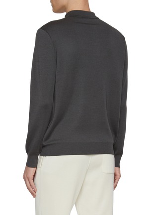 背面 - 点击放大 - J∞QUALITY  - Cashmere Silk Polo Shirt