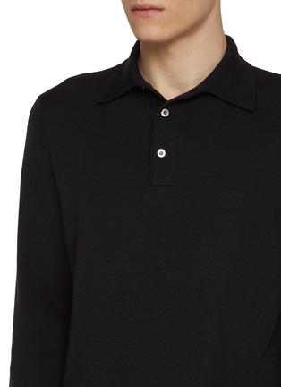  - J∞QUALITY  - Cashmere Silk Polo Shirt