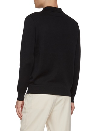 背面 - 点击放大 - J∞QUALITY  - Cashmere Silk Polo Shirt