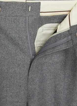 - J∞QUALITY  - Pleated Tapered Leg Flannel Wool Pants