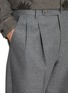  - J∞QUALITY  - Pleated Tapered Leg Flannel Wool Pants