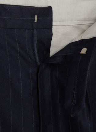  - J∞QUALITY  - Striped Wool Flannel Pants