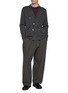 模特儿示范图 - 点击放大 - J∞QUALITY  - Double Breasted Cashmere Silk Knit Blazer
