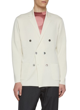 首图 - 点击放大 - J∞QUALITY  - Double Breasted Cashmere Silk Knit Blazer