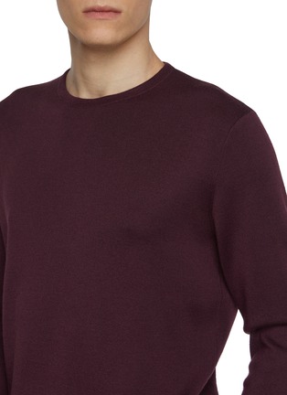 - J∞QUALITY  - Long Sleeve Crewneck Cashmere Silk Knit Top